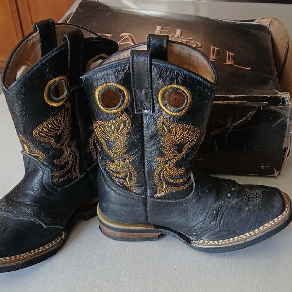 Tino boots Other - Kids Black and Gold Western Boots